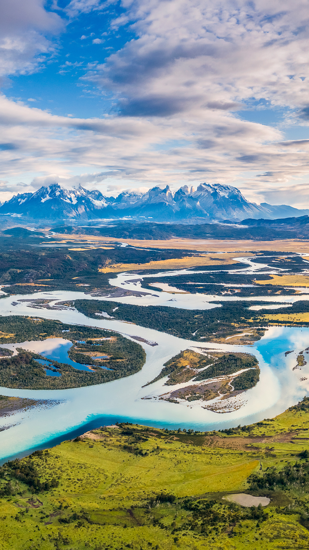 River, streams and sky